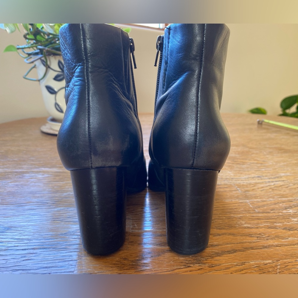 Vionic Leather Ankle Boots Black 7.5 - Picture 7 of 16